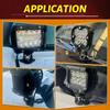 2PCS LED Work Light Mounting Bracket Universal Hood Led Light Bar Mount Bracket Foglight Lamp Holder for Off Road Jeep Truck SUV