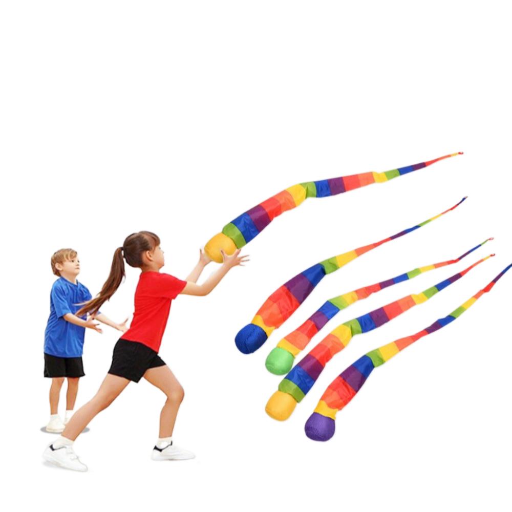 Sensory Training Rainbow Tail Ball Catch Meteor Ball Safe Dog Ball  School