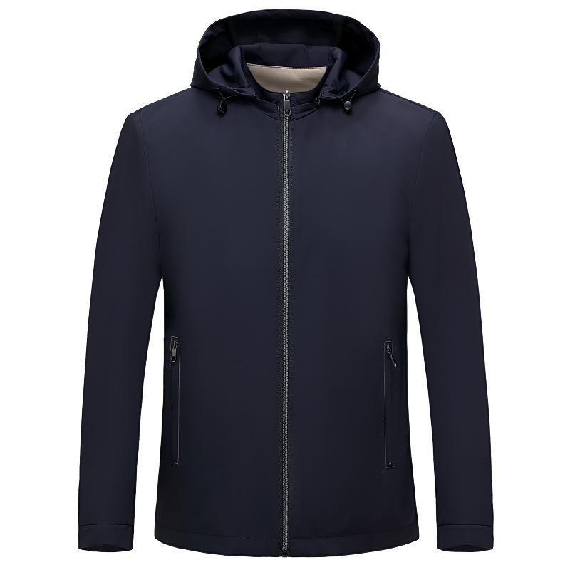 2025 Men's Fashion Hooded Jacket: Stylish and Casual Outerwear for Middle-Aged and Young Adults