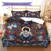 Death Note Pattern Bedding Quilt Set Quilt Cover Pillowcase Home Decoration Birthday Gift (1 * duvet cover + 2 * pillowcase, without core)