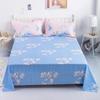 100% Cotton Country Floral Flat Sheet 3 Pieces Tulip Bed Sheet Set Soft Botanical Flower Blossoms Bed Cover with 2 Pillow Cases