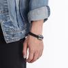 New Style Skull Bracelet for Men Multilayer Leather Cuff Zinc Alloy Jewelry Trendy Fashion