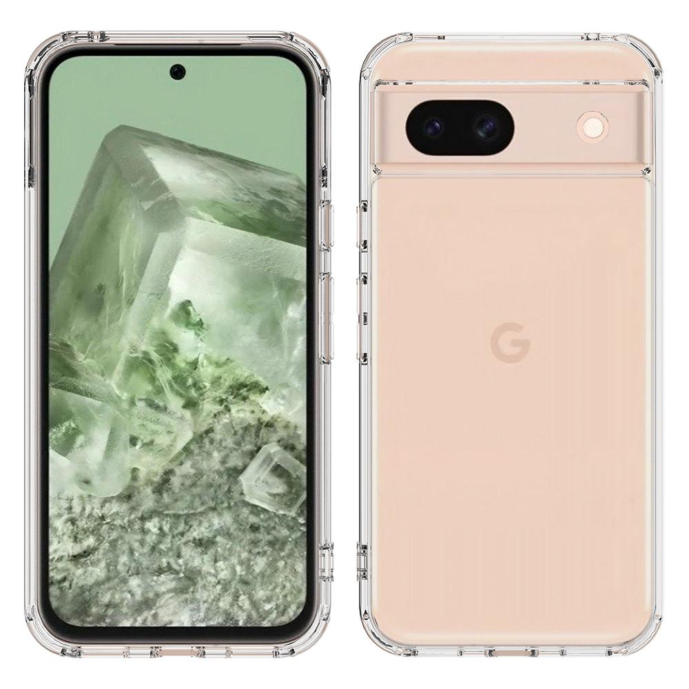 

For Google Pixel 8a Phone Cover Scratch-Resistant Acrylic+TPU Transparent Case A