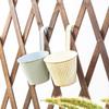 Garden Supplies Metal Hanging Flower Pots with Hooks Drainable Hanging Planter Wall Mounted Wall Hanging Basket Wall Fence