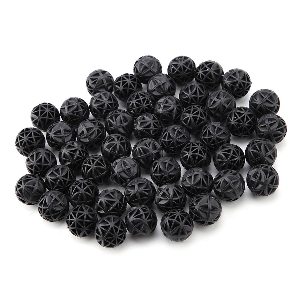 50Pcs Bio Porous Filter Biochemical Ball with Cotton Aquarium Pond Filter Material 16mm