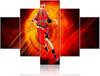 5Pcs Basketball Star Player Sports Gym Pictures Art Poster 5 Panel Modern Canvas HD Print Home Decor 5 Pieces Paintings Wall