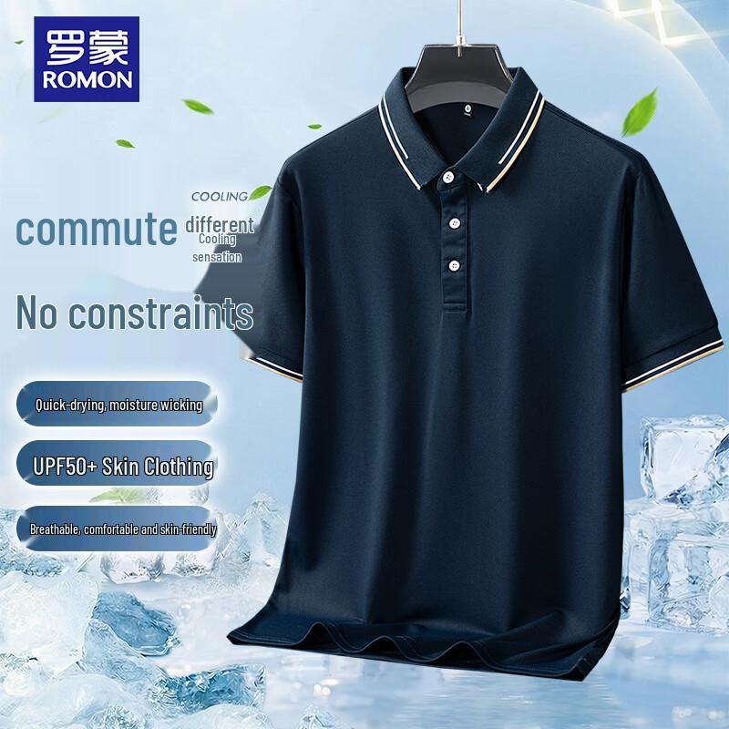 ROMON Men s Ice-Cool Pique Polo Shirt 3XL