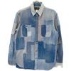 RRL Limited Edition Blue X Indigo Patchwork Denim Sashiko Shirt Tops M IndigoUsed