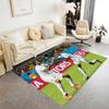 Football Players Floor Mat Design for Outdoor Living Rooms Foyer Entryway Anti-slip Rug Decorate Offices Perfect Birthday/Christmas Gift Idea