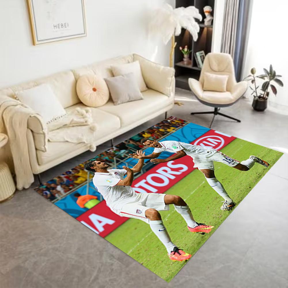 Football Players Floor Mat Design for Outdoor Living Rooms Foyer Entryway Anti-slip Rug Decorate Offices Perfect Birthday/Christmas Gift Idea