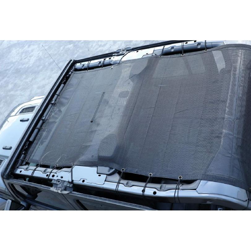 Car Roof Mesh Top Sunshade Cover Anti UV Sun Shade Protection Insulation Net for Jeep Wrangler JL 4 Doors 2018-2023 Accessories