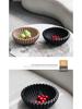 Nordic Style Grooved Ruffled Fruit Bowl Ornament - Creative Art Display for Model Room Decoration