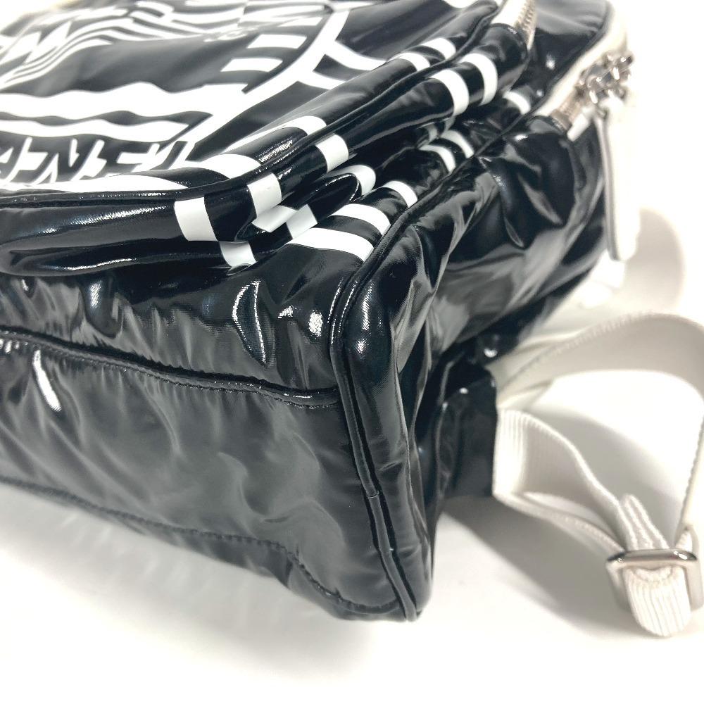 CHANEL LA PAUSA Bag Backpack Bicolor Backpack PVC Black/White