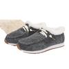 Autumn and Winter New Large Size Cotton Shoes Women's Flat Bottom Round Head Fluffy Mouth Velvet Warm Women's Shoes