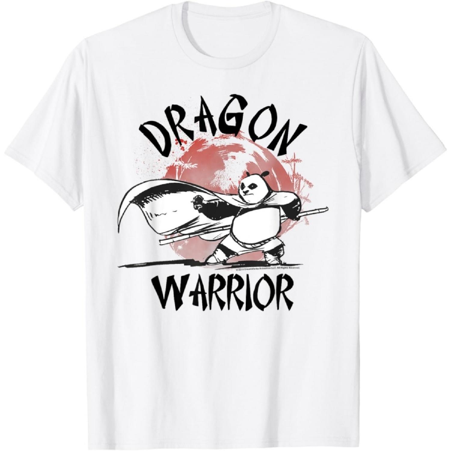 

Kung Fu Panda Dragon Warrior Action Pose Portrait T-Shirt XXXXXL білий