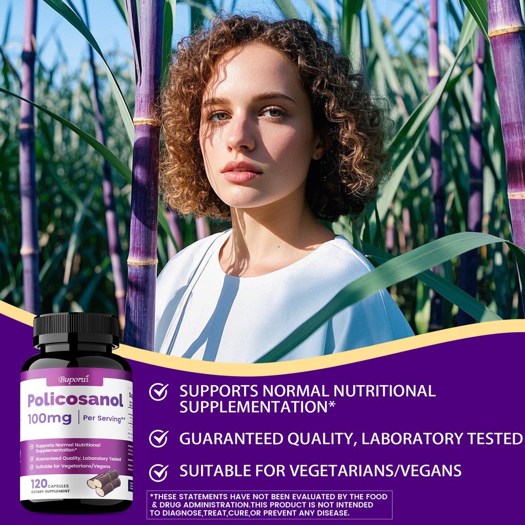 High-purity Sugarcane Extract Capsules, 100mg Sugarcane Extract Per Serving, Nutritional Support, Suitable for Adults.