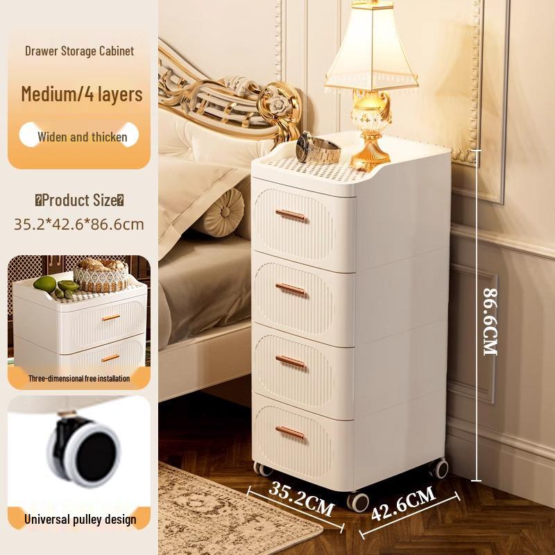Golden Cat Multi-Layer Plastic Storage Cabinet for Bedroom and Living Room