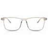 Full Rim Square Transparent Light Grey Smartbuy Collection Deua 218262 C4 Fashion Unisex Eyeglasses