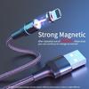 3 In 1 Magnetic Micro USB Cable 3in1 Fast Charging Magnet Charger USB Type C Mobile Phone Cable Cord