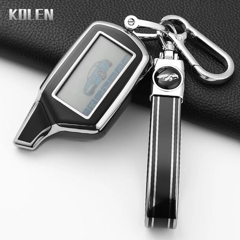 Fashion Tpu Car Key Case Cover For Starline B9 B91 B6 B61 A91 A61 V7 Russian Two Way Version Lcd Car Alarm Keychain Protector