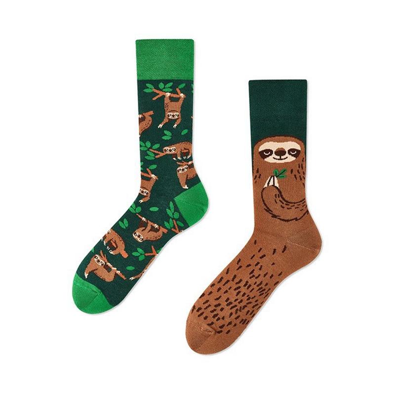 AB New Fashion Socks for Men and Women Colorful Cartoon Animal Cotton Sock Hip Hop Funny Plant Mushroom Bird Stocking