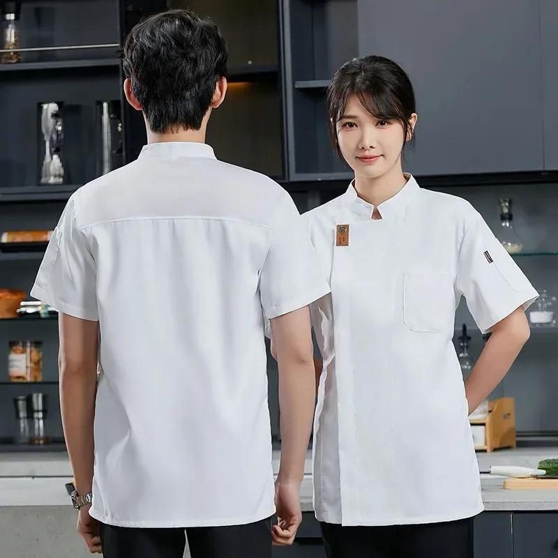 Restaurant Waiter Work Uniform for Catering Chefs Work Uniform Long Sleeved Restaurant Kitchen Uniform S белый