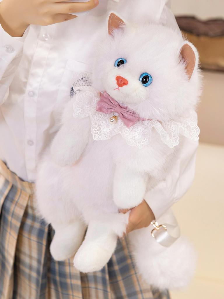 Entzückender Ragdoll-Katzen-Plüschrucksack für Mädchen und Kinder