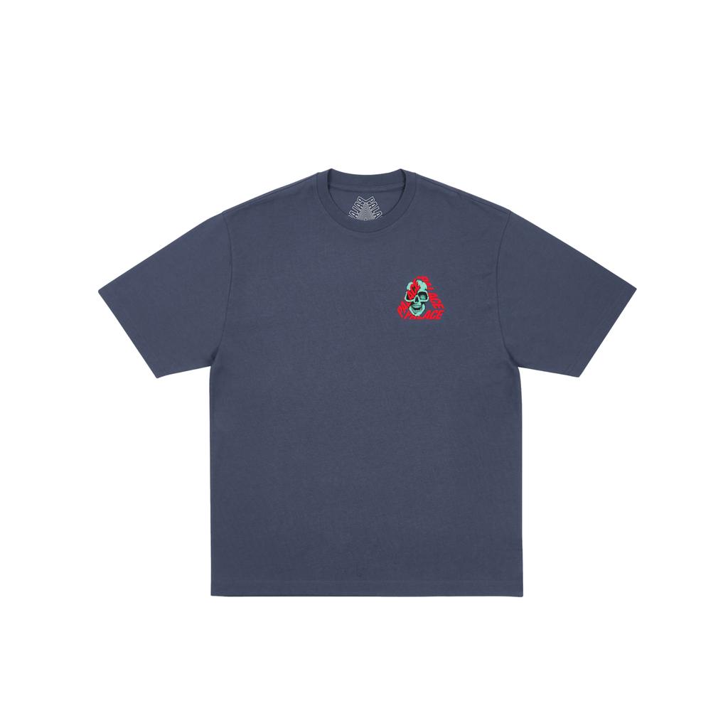 Palace P3 Skull T-Shirt Navy Unisex Tops Blue P28TS145