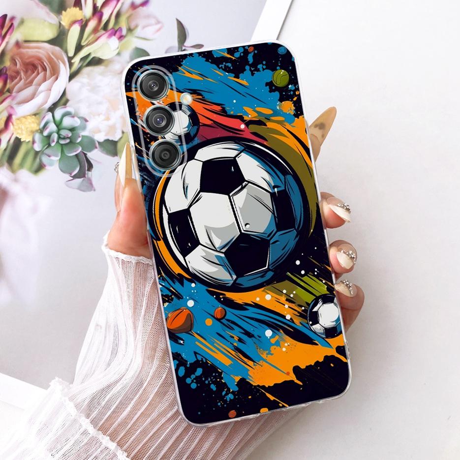 Etui do Samsung Galaxy M55 SM-M556B Nowe Kwiaty Motyl Malowane Pokrowiec Miękki Silikonowy Etui Do Samsung M55 M 15 Galaxy M15 Torby