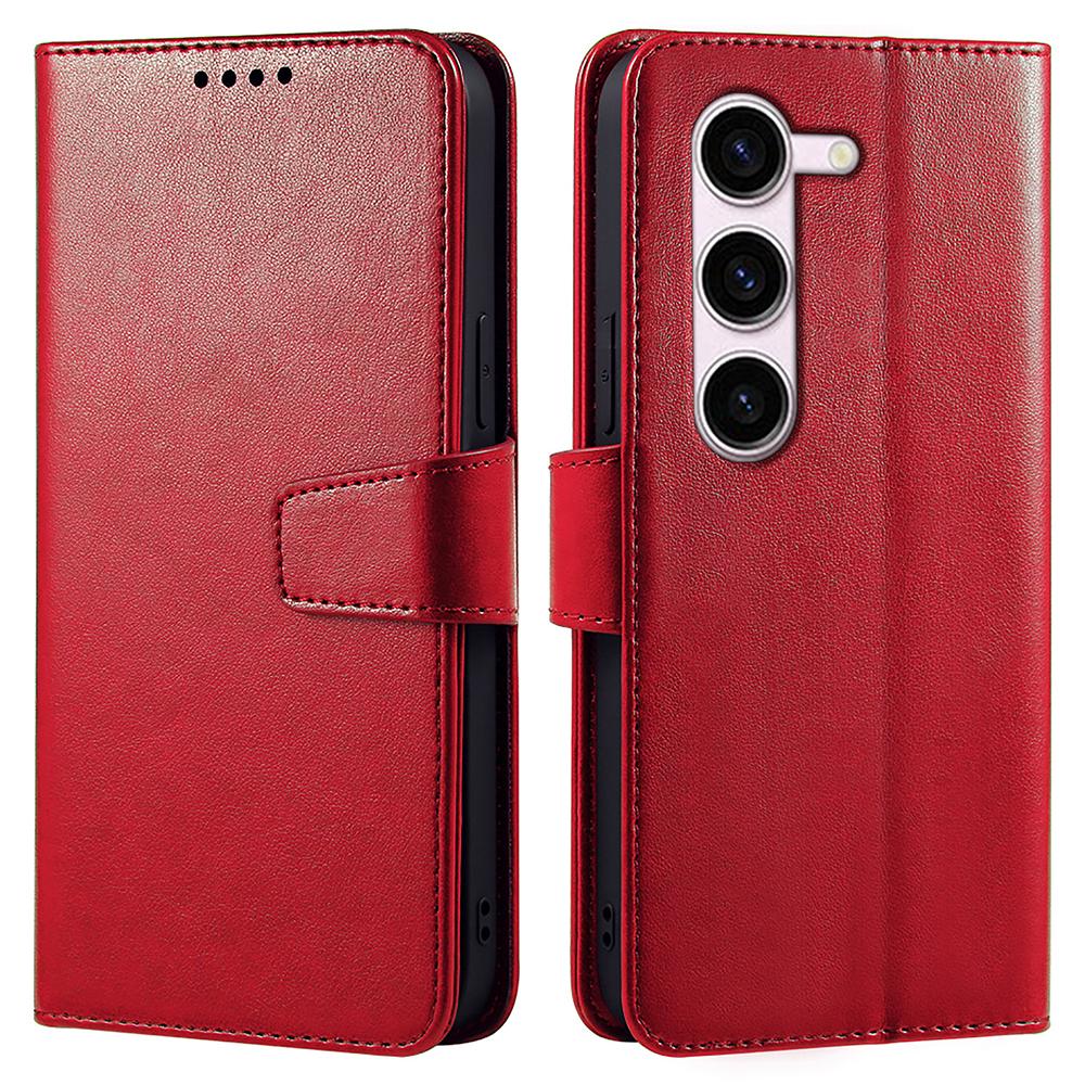 

For Samsung Galaxy S23 Case Stand Card Holder Wallet Leather Phone Cover Red