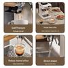 Italian Semi-Automatic Coffee Machine with Temperature Control, Low-Pressure Extraction, and Milk Frothing