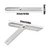 Woodworking Measuring Ruler Stainless Steel Gauge Carpentry Tool Woodworking Ruler for Carpenters Craftsmen Homeowners Home