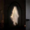 Halloween Hologramm Geisterspiegel, Gruselige Geister für Halloween Deko Innen, Halloween Raumdeko, Hallowmas Partyzubehör