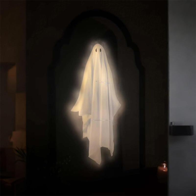 Cadılar Bayramı Hologram Hayalet Ayna, Cadılar Bayramı İç Dekor İçin Ürkütücü Korkunç Hayaletler, Cadılar Bayramı Oda Dekorasyonu, Hallowmas Parti Malzemeleri