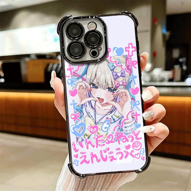 Needy Girl Streamer Overload Soft Phone Case For iPhone 15 16 17 Air 14 Pro Max 16E Plus 13 12 Mini Plating Anti-Fall Fundas