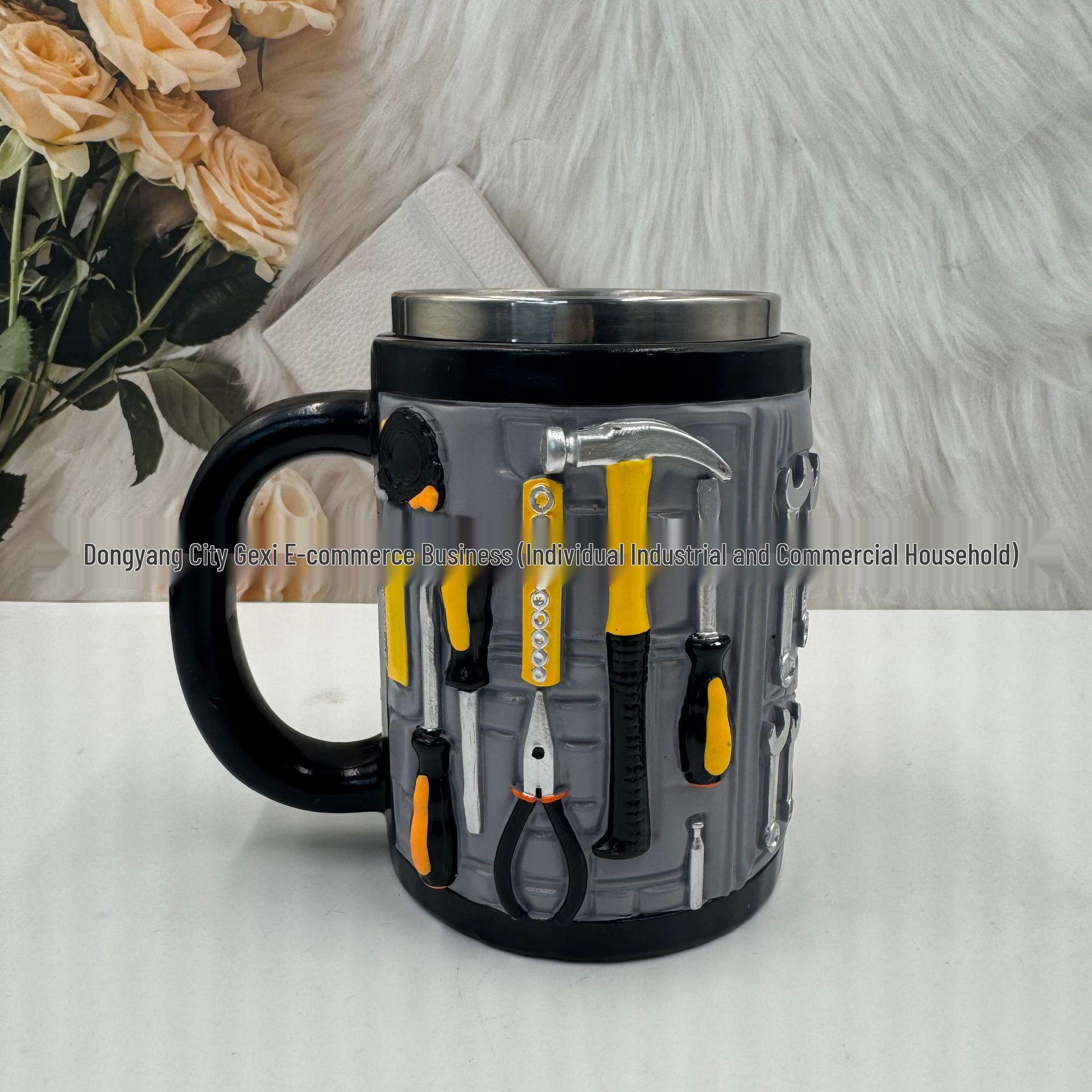 

High-End 3D Large Capacity Coffee Mug with Handle 300ml