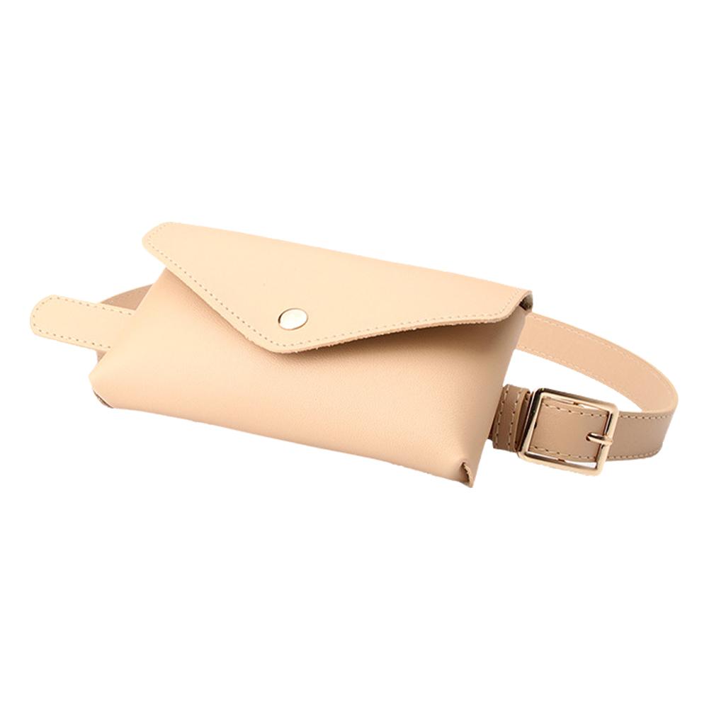 Women Waist Bag  Leather Fanny Pack Chest Bag Women's Belt Fashion Pin Buckle Thin Belt Bag