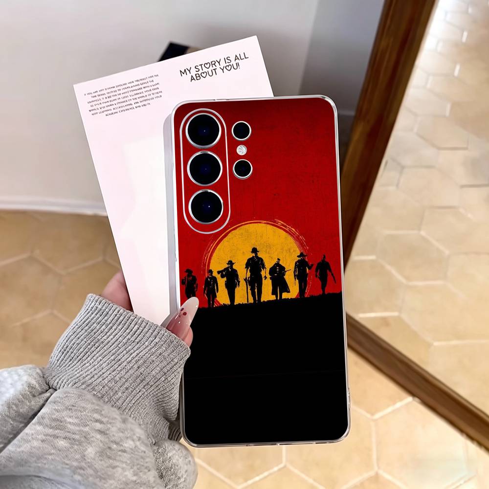 RDR2-Arthur Morgan Phone Case For Samsung S25,S24,S21,S22,S23,S30,Ultra,S20,Plus,Fe,Note,10,9,5G Transparent Cover