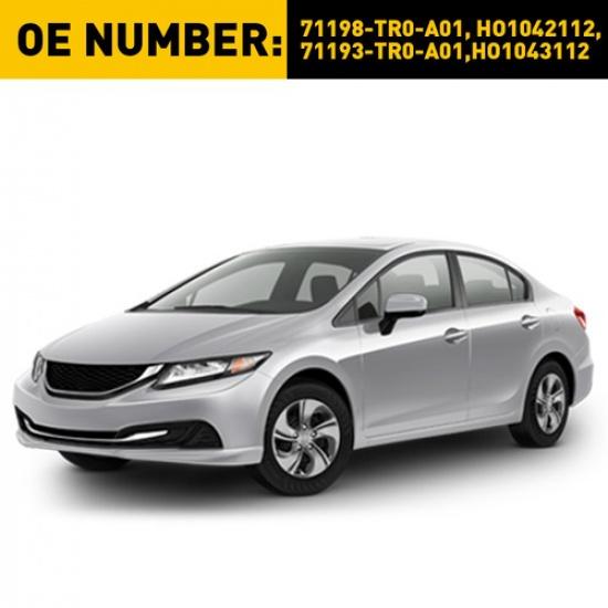 Bracket For Bumper 2012-2015 Civic Honda Set Of 2 Front & Left Right Driver Side