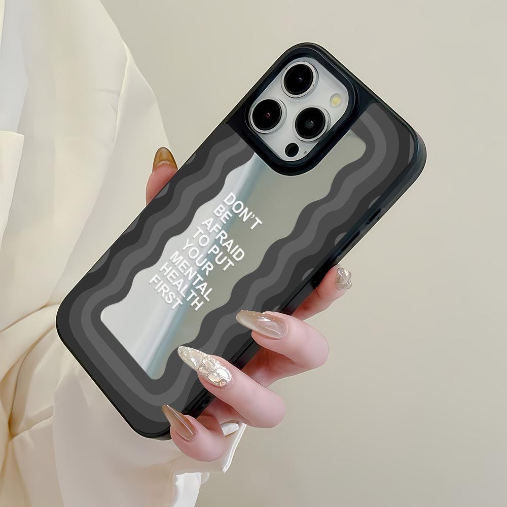 Mirror Phone Case for iPhone 15 11 13 14 for 15 16 Pro Max 12 13 16 Pro Cloud Flower and Animal Cute Style Phone Case