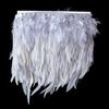 1Meter Fluffy Chicken Feather Trim 8-13cm for Wedding Clothing Dress Decoration Rooster Feather Ribbon Sewing Accessories
