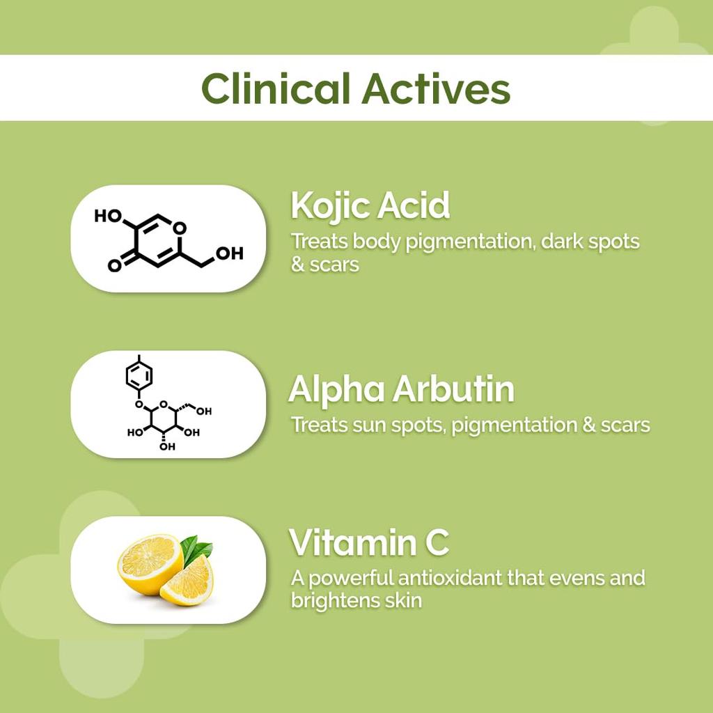 The Derma Co 1% Kojic Acid Daily Glow Body Serum Lotion 250 ml Pack of 1 For Radiant Skin