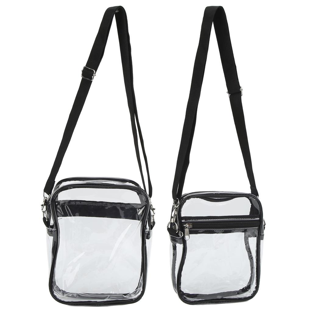 Przezroczysta Torba Kurierska Zatwierdzona na Stadion Przezroczysta Torba na Ramię z PVC do Pracy Biznesowa Przezroczysta Torba Kurierska Portmonetka Torba Kurierska