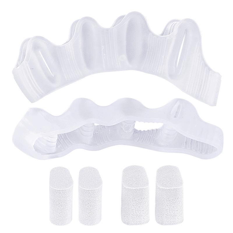 Toe Separator for Bunion Relief & Overlapping Toes with Removable Sponge Plug