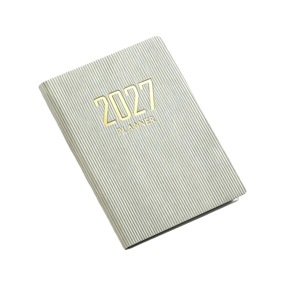 Högkvalitativ A7 2027 Agendabok Ficka med Kalender Dagbok Veckoplanerare Anteckningsböcker Studenter