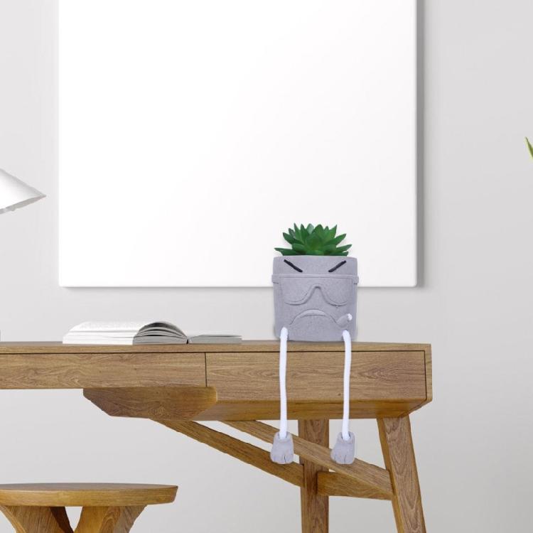 Face Hanging Leg Planter Pots for Indoor Outdoor Plant Smile Face Plant Pots Hanging Flowers Pots Face Planter