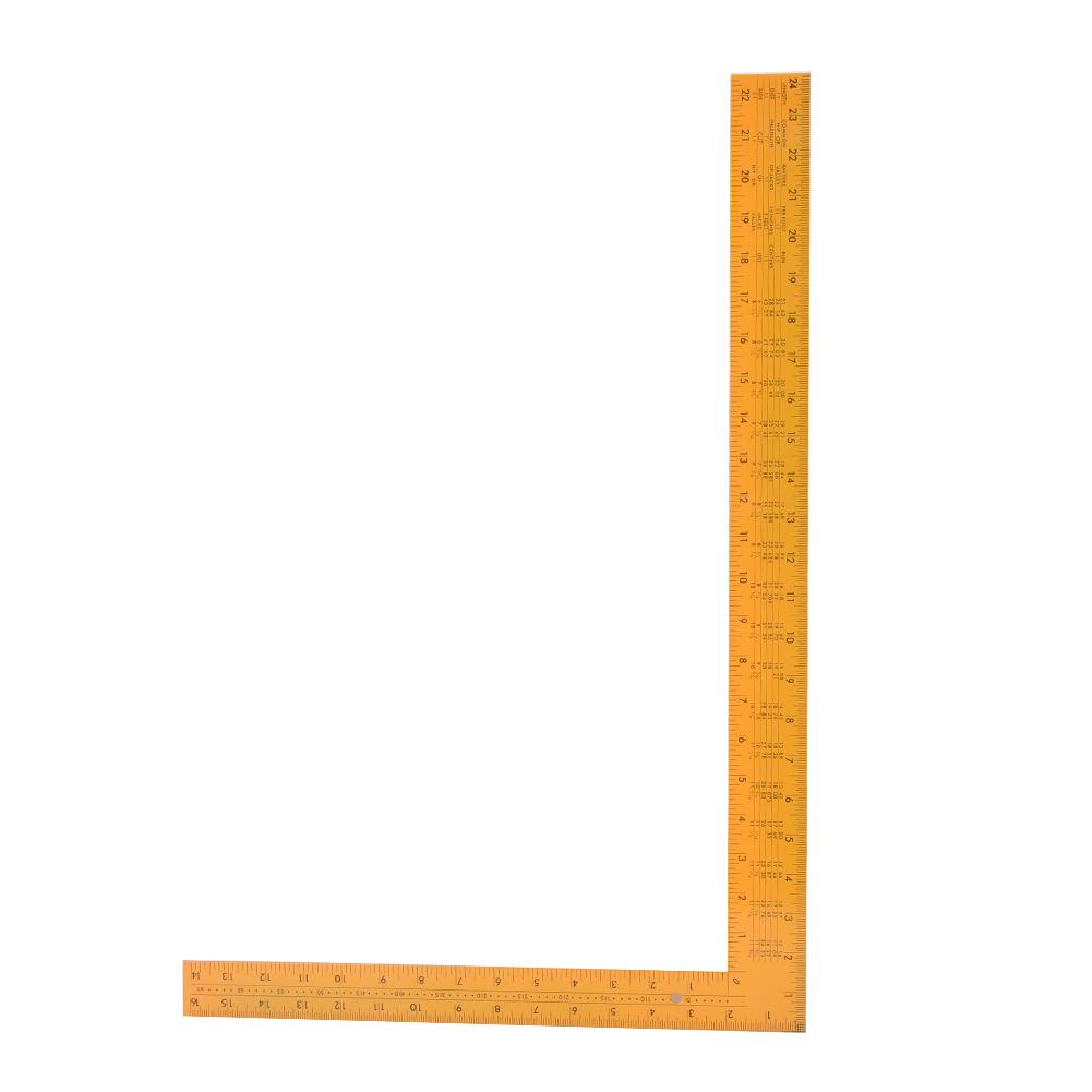 

Aluminum Ruler Multifunctional Precision Square Woodworking Tool for Inspection MeasurementYellow