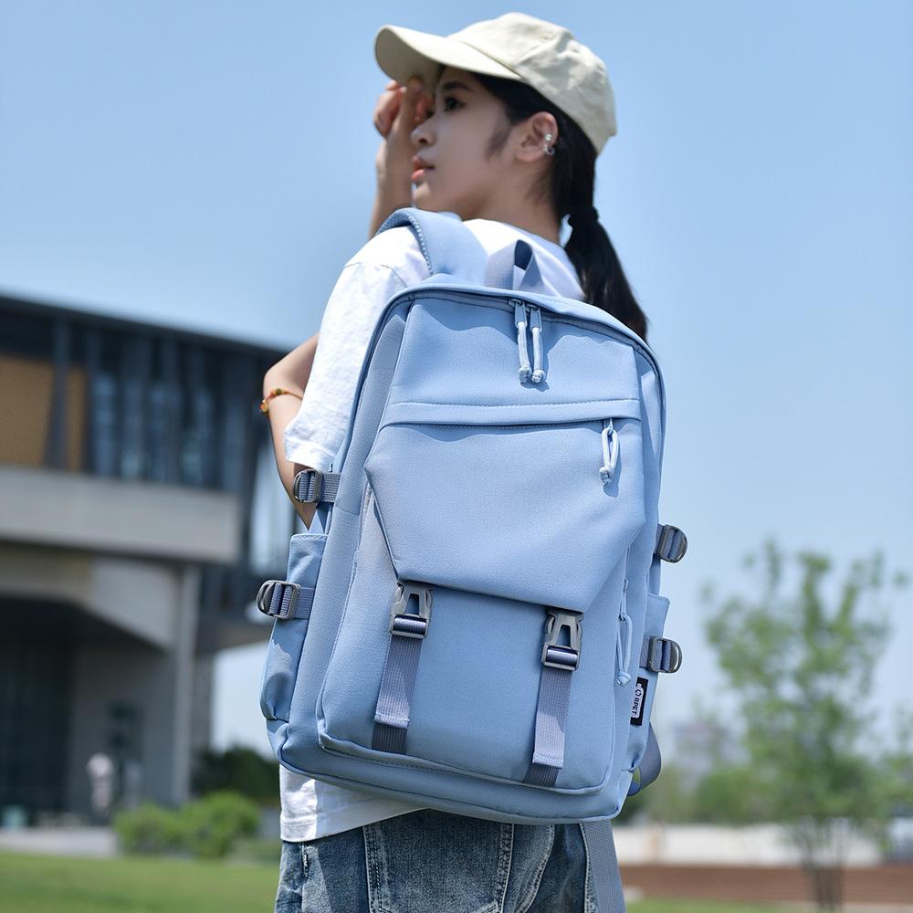 Backpack Men'S And Women'S Simple Large Capacity Leisure Outdoor Travel Backpack Business Computer Bag Leisure Simple School Bag