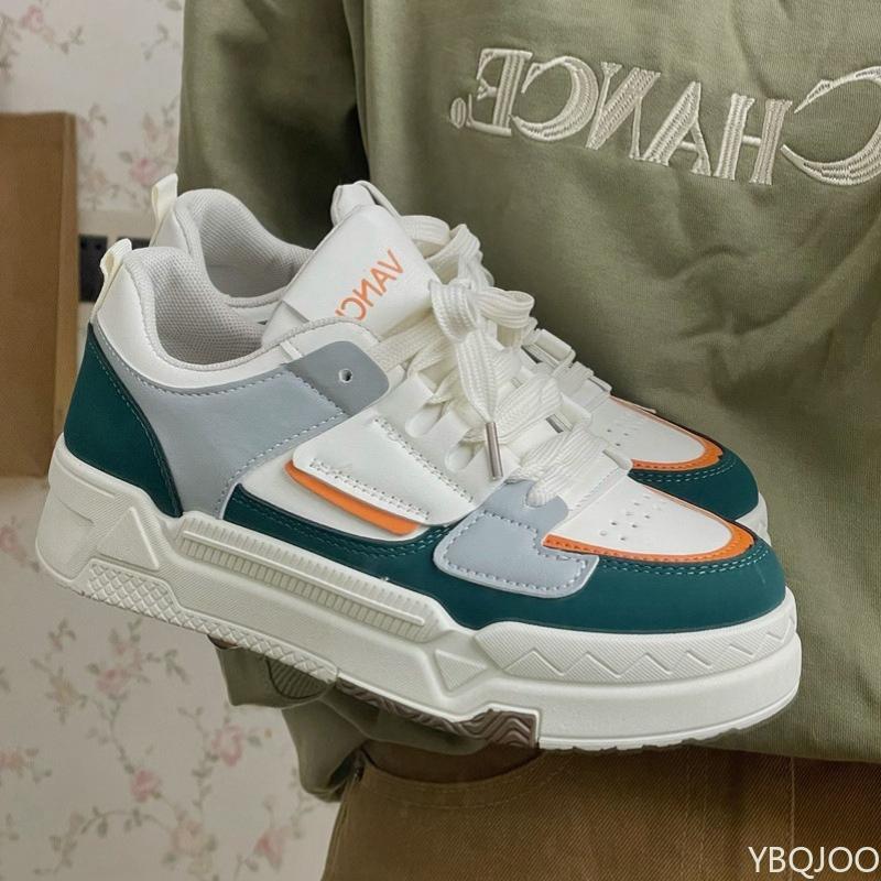 Fashion Thick Soled White Shoes for Women's Autumn Spring Casual Sports Shoes New Versatile Simple Comfortable Daily Board Shoes