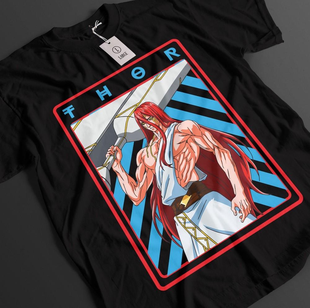 

Record Of Ragnarok Shirt Jack The Ripper Tshirt Buda T-Shirt Adam Top Anime Tee 3XL